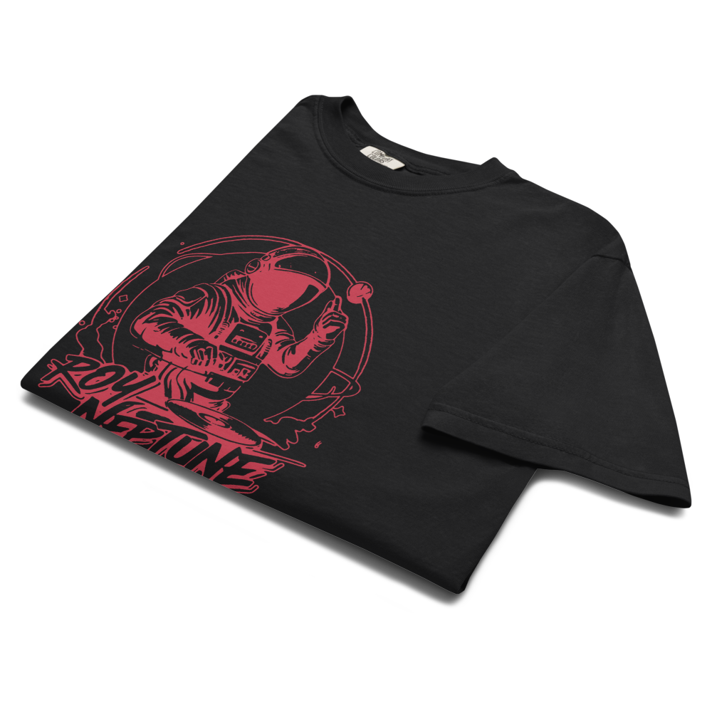 Roy Neptune Astronaut Logo Red Invert