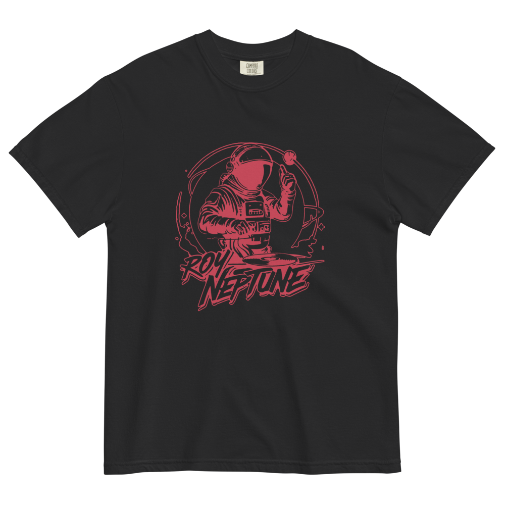 Roy Neptune Astronaut Logo Red Invert